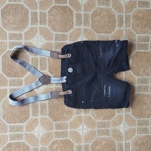 H&M Shorts w/Suspenders | 4 to 6m